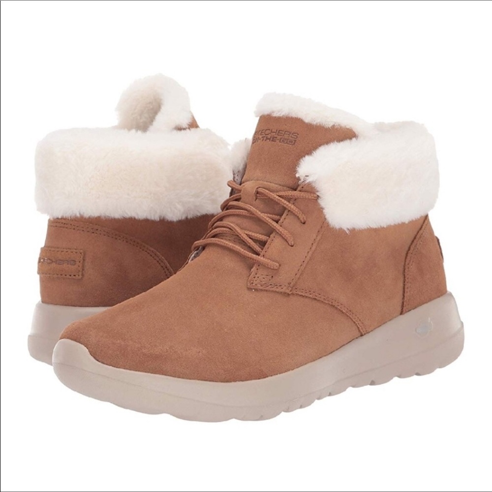 🔥SOLD🔥Skechers Lush Women's Lace-Up Fur Boot